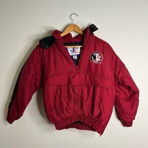 Vintage 90s Florida State Seminoles Boys Pullover Jacket Logo